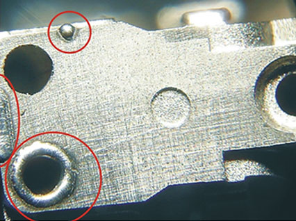 <a href='http://m.huojia118.cn/product/3.htm' class='text_a'>模具激光焊機(jī)</a>修復(fù)模具效果